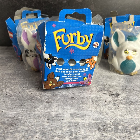 Furby Lot Of 3 Toys 2005 Burger King Hasbro New in Package - Picture 6 of 6